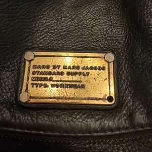 Authentic Marc By Marc Jacobs Black Leather Workwear Bag “Vintage”